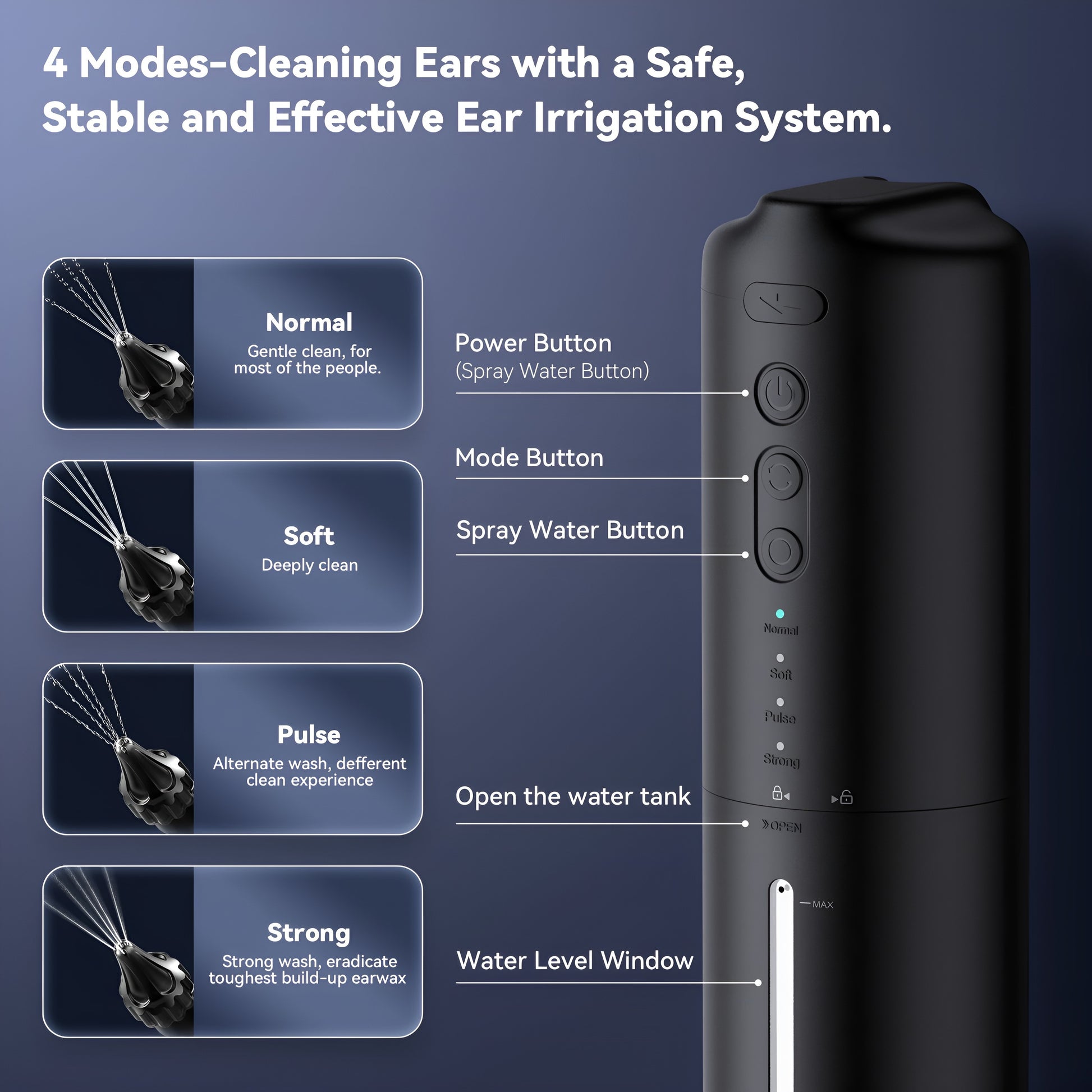 2nd Gen Pressurized Electric Ear Cleaner | Adults & Kids